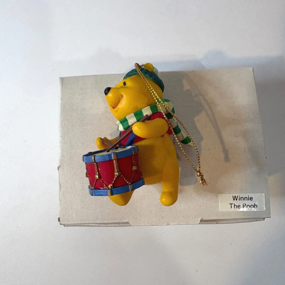 Disney Winnie the Pooh Playing Drum Christmas Ornament Holiday Decor Bear
